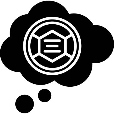 Bir bulut simgesinin vektör illüstrasyonu