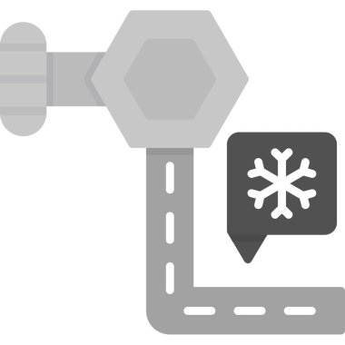 Kar kış simgesi ana hatlarıyla