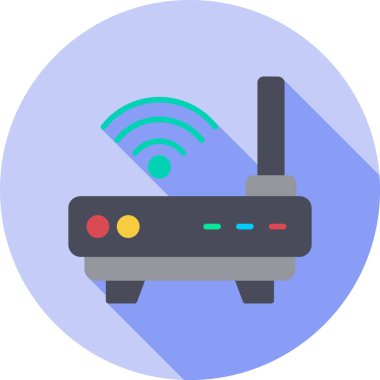 Kablosuz. Web simgesi basit illüstrasyon