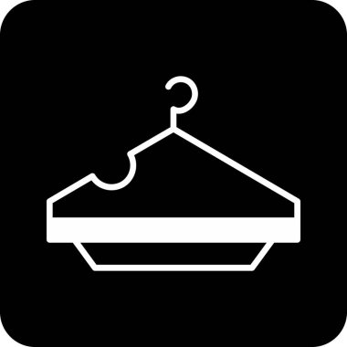 Modern b 'nin vektör illüstrasyonunda giysi ikonu yok