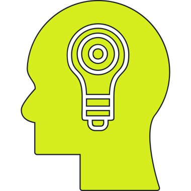 yaratıcı fikir ampul simgesi - taslak biçimi