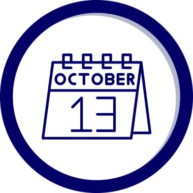 Takvim simgesinin vektör illüstrasyonu