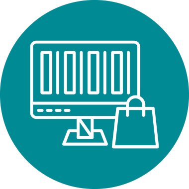 Bilgisayar. Web simgesi basit illüstrasyon