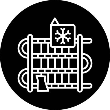 Beyaz arkaplandaki bir noel simgesinin vektör çizimi