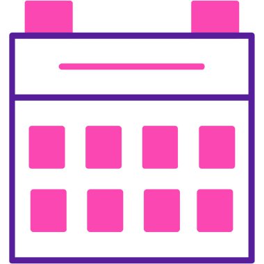 Takvim simgesi vektör illüstrasyonu