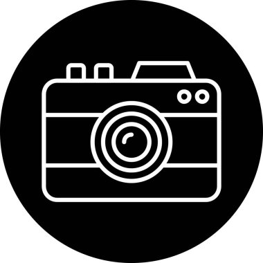 kamera simgesi vektör illüstrasyonu