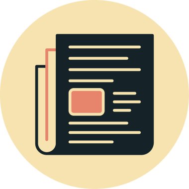 Kitap. Web simgesi basit illüstrasyon