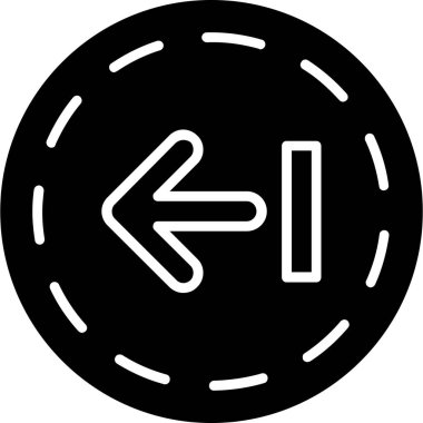 ok yönü simgesi ana hat biçiminde