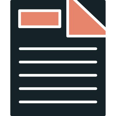 belge dosya vektör simgesi