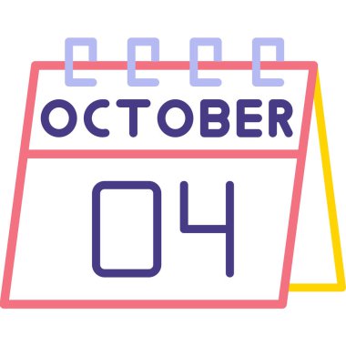 15 Ekim, ay takvimi. Tarihin basit bir çizimi. zaman planlama takvimi.