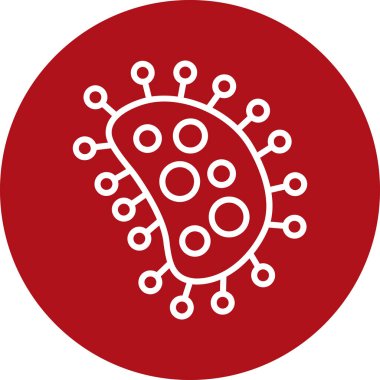 covid 19 koronavirüs, salgın ikonu, satır biçimi, vektör illüstrasyonu