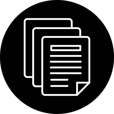 belge simgesi vektör illüstrasyonu