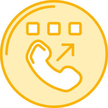 Çağrı. Web simgesi basit illüstrasyon