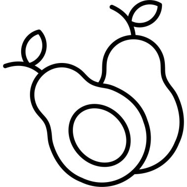 Meyve. Web simgesi basit illüstrasyon