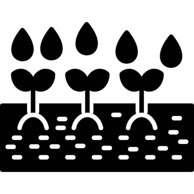 bitki bahçesi vektör simgesi tasarımı