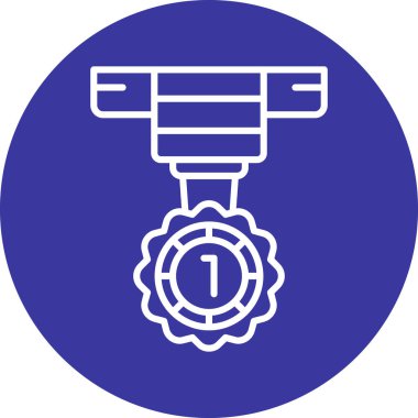 Bir makinenin modern simgesinin vektör çizimi