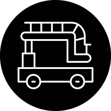 Bir otobüsün vektör illüstrasyonu