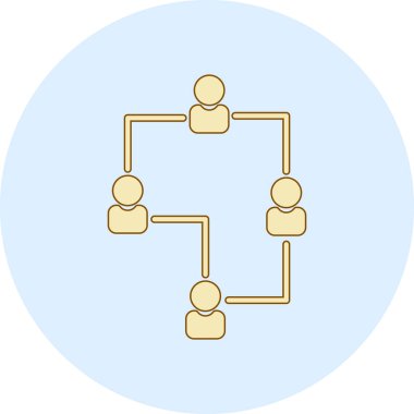 Bağlantı simgesi. Düz tasarım stili