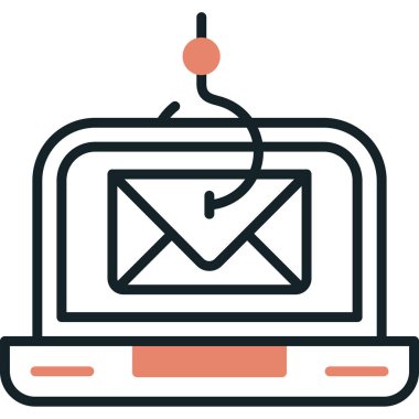 e-posta pazarlama simgesi doldurulmuş ana hatlar biçiminde