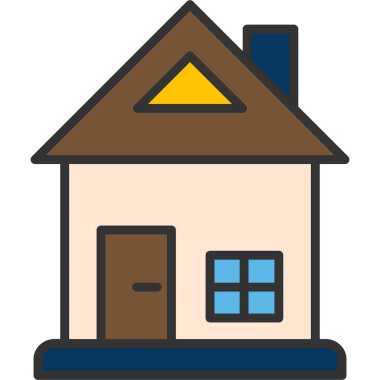 ev simgesi vektör illüstrasyonu