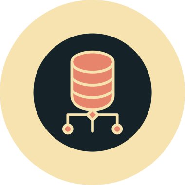 Modern bir simgenin vektör illüstrasyonu