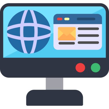 Bilgisayar monitör web simgesi