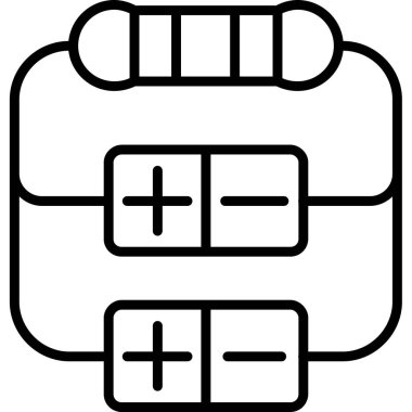 Modern bir simgenin vektör illüstrasyonu