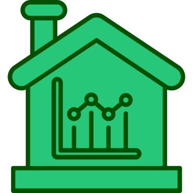 Eve. Web simgesi basit illüstrasyon