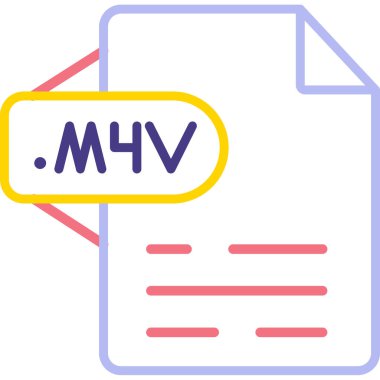 v dosya biçimi vektör illüstrasyonu