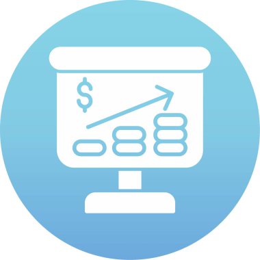 İş haritası simgesi. düz tasarım biçimi.