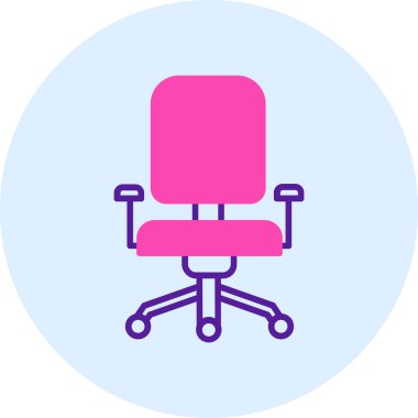 Modern ofis sandalyesinin vektör illüstrasyonu