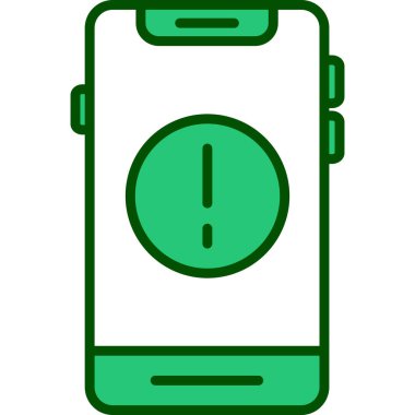 Akıllı telefon simgesinin vektör illüstrasyonu