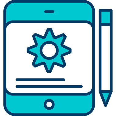 Web telefon simgesi. Vektör çizim