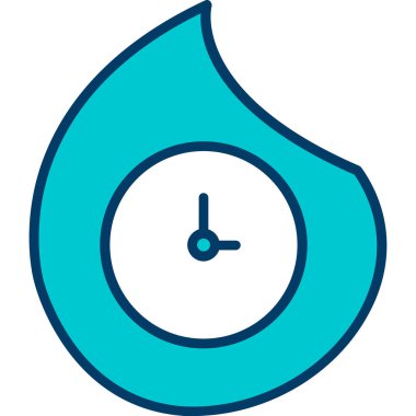 Bir su damlasının vektör çizimi