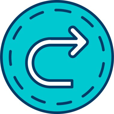 Ok. Web simgesi basit illüstrasyon