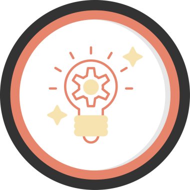 ampul simgesi, modern vektör illüstrasyonu