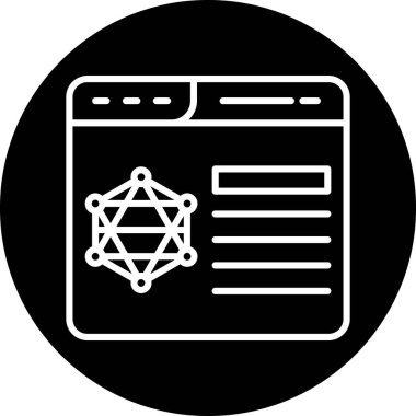 Seo simgesinin vektör illüstrasyonu