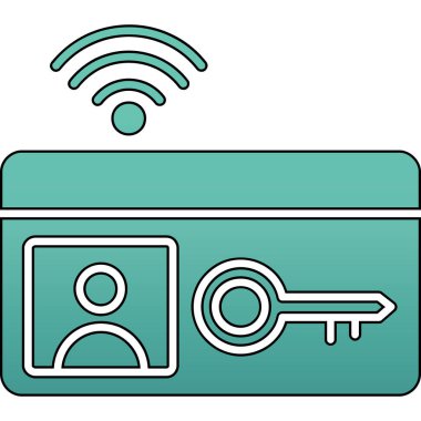 Beyaz arkaplanda wifi vektör simgesi modern basit vektör illüstrasyonu