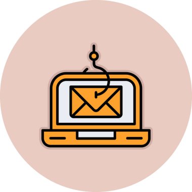 Dizüstü bilgisayar simgesi vektör çizimi