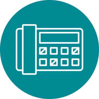 Hesap makinesi. Web simgesi basit illüstrasyon