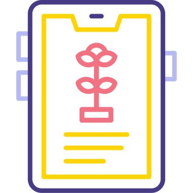 Çiçek. Web simgesi basit illüstrasyon