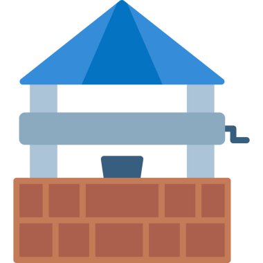 bina inşaat simgesi düz stil