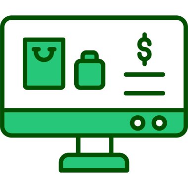 Para için. Web simgesi basit illüstrasyon