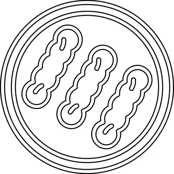 Sosis. Web simgesi basit illüstrasyon