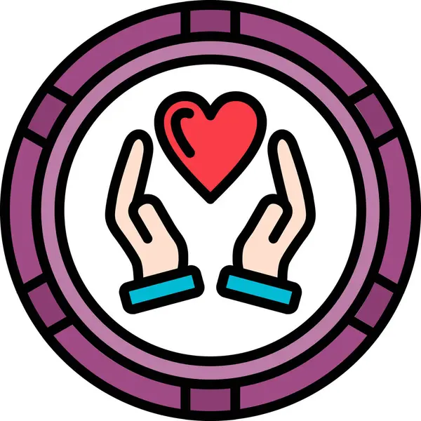 Kalp. Web simgesi basit illüstrasyon