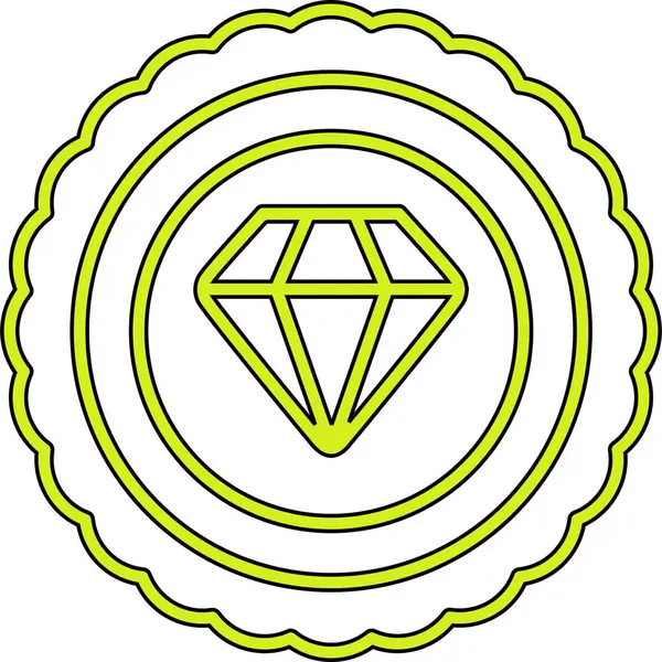 Elmas simgesi vektör illüstrasyonu