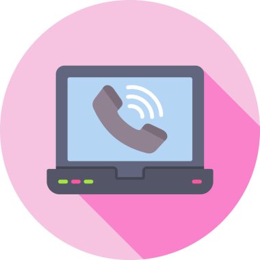 Telefon simgesi vektör illüstrasyonu