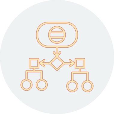 bağlantı ağı renk ikonu vektör çizimi