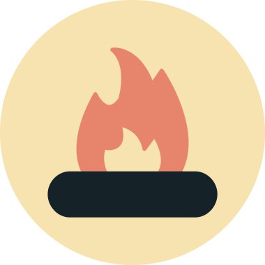 vektör ateş simgesi illüstrasyonu