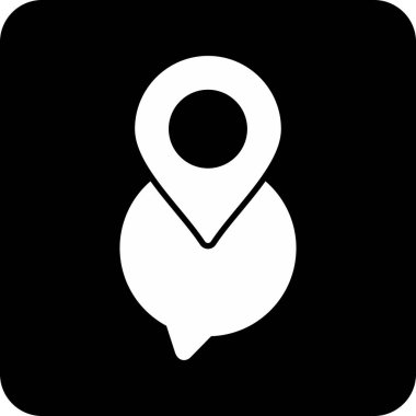 Harita işaretleyici simgesi, vektör illüstrasyonu